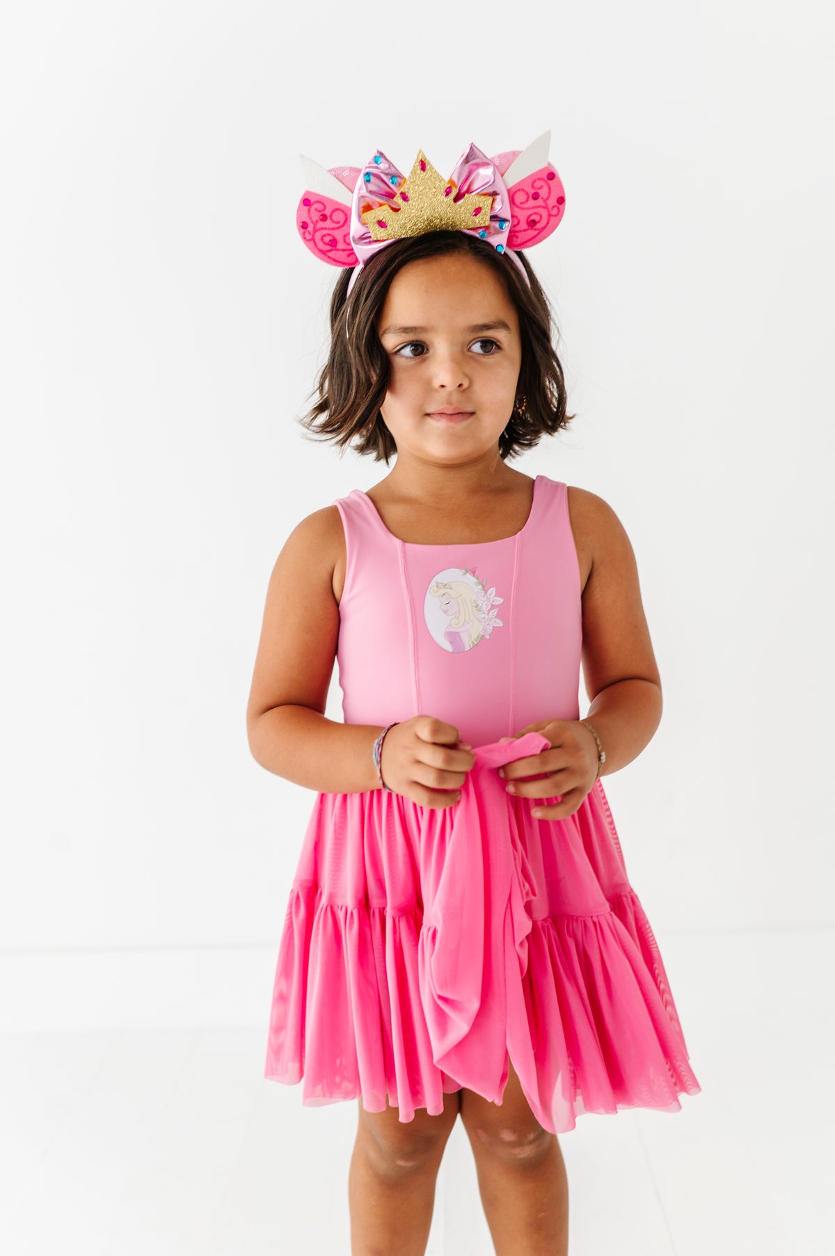 Aurora (KIDS) | Fuchia Mesh DRESS