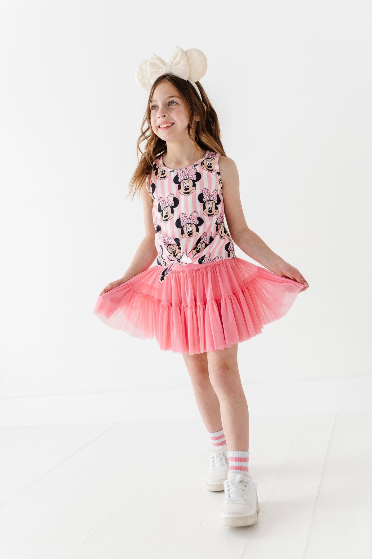MINNIE Stripe (KIDS) | FRONT-TIE TANK