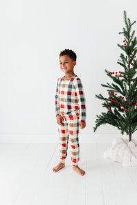 HOLIDAY PLAID | Jogger PJ SET