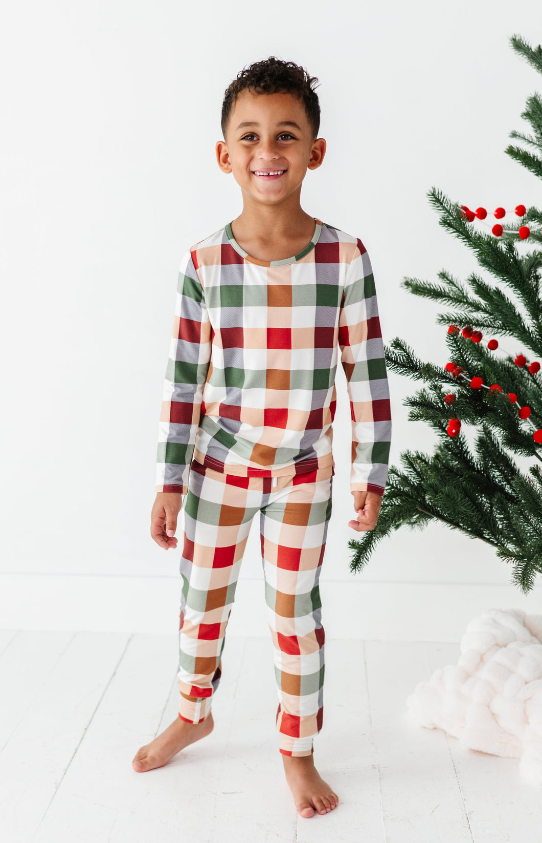 HOLIDAY PLAID | Jogger PJ SET