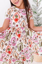 Load image into Gallery viewer, Framed Grinch | Collard Twirl Dress