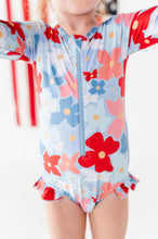 Load image into Gallery viewer, Freedom Floral | ONE-PIECE RASHGUARD