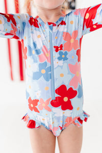 Freedom Floral | ONE-PIECE RASHGUARD