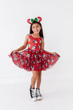 Load image into Gallery viewer, Minnie's Holly Check | KIDS Mesh Dress