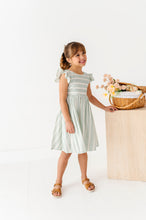 Load image into Gallery viewer, Mint Bay Stripes | TIE-BACK DRESS