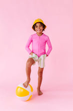 Load image into Gallery viewer, Popsicle Pink | ZIP RASHGUARD SHIRT