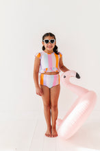 Load image into Gallery viewer, Summer Stripes: Cap Sleeve TWO-PIECE