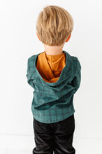 Load image into Gallery viewer, Pine Plaid | HOODED HENLEY