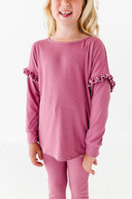 Load image into Gallery viewer, ROSEY RIB | Crewneck (with ruffle)