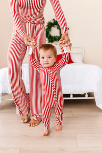 Red Stripes | ZIP ROMPER