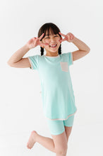 Load image into Gallery viewer, Ocean | Mini Dress + Biker Shorts RIB Set