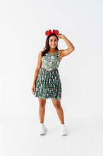 Load image into Gallery viewer, Mickey's Evergreen Check | ADULT Mesh Dress