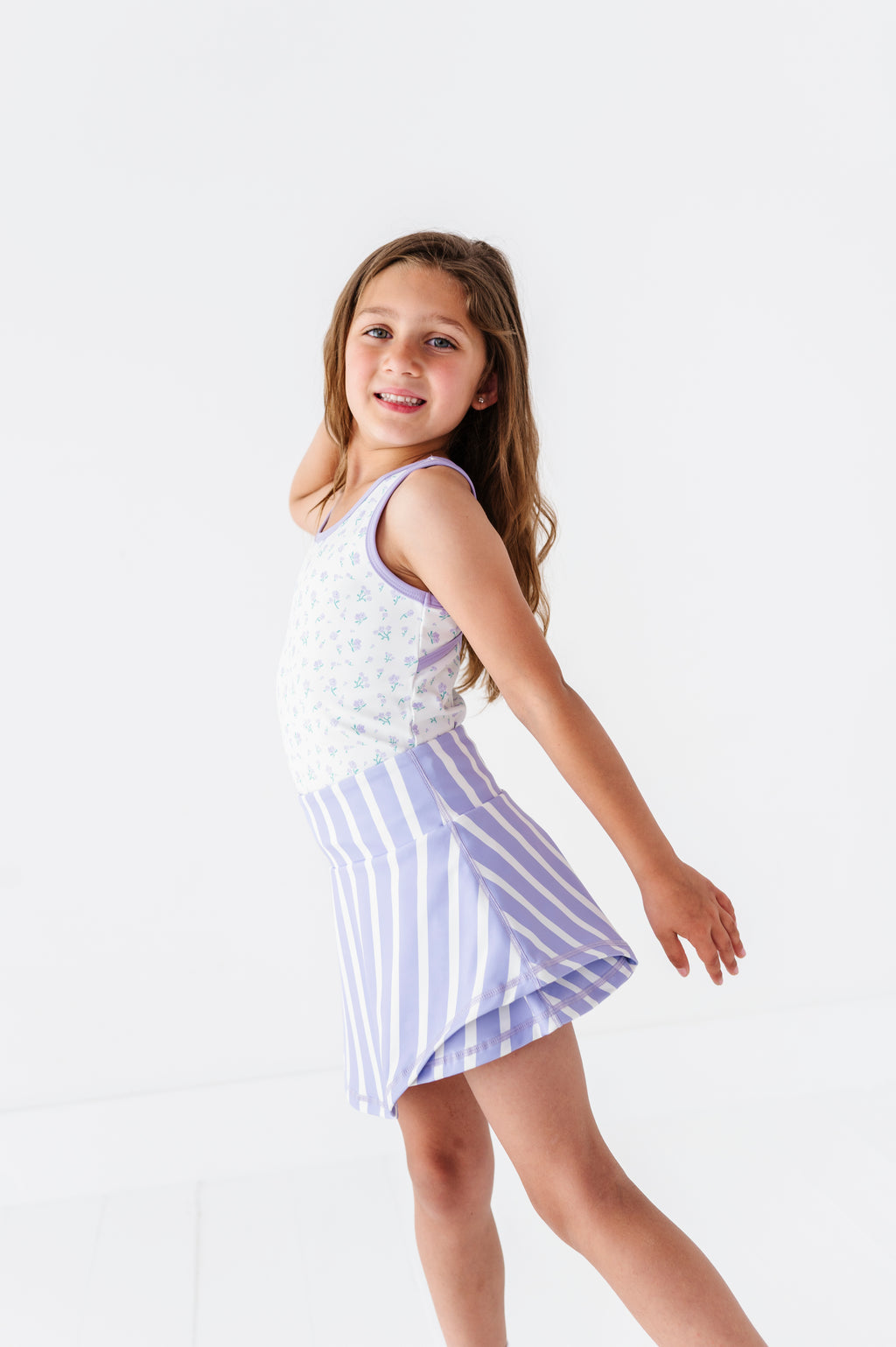 Lavender Petite Floral | Retro Tank SET