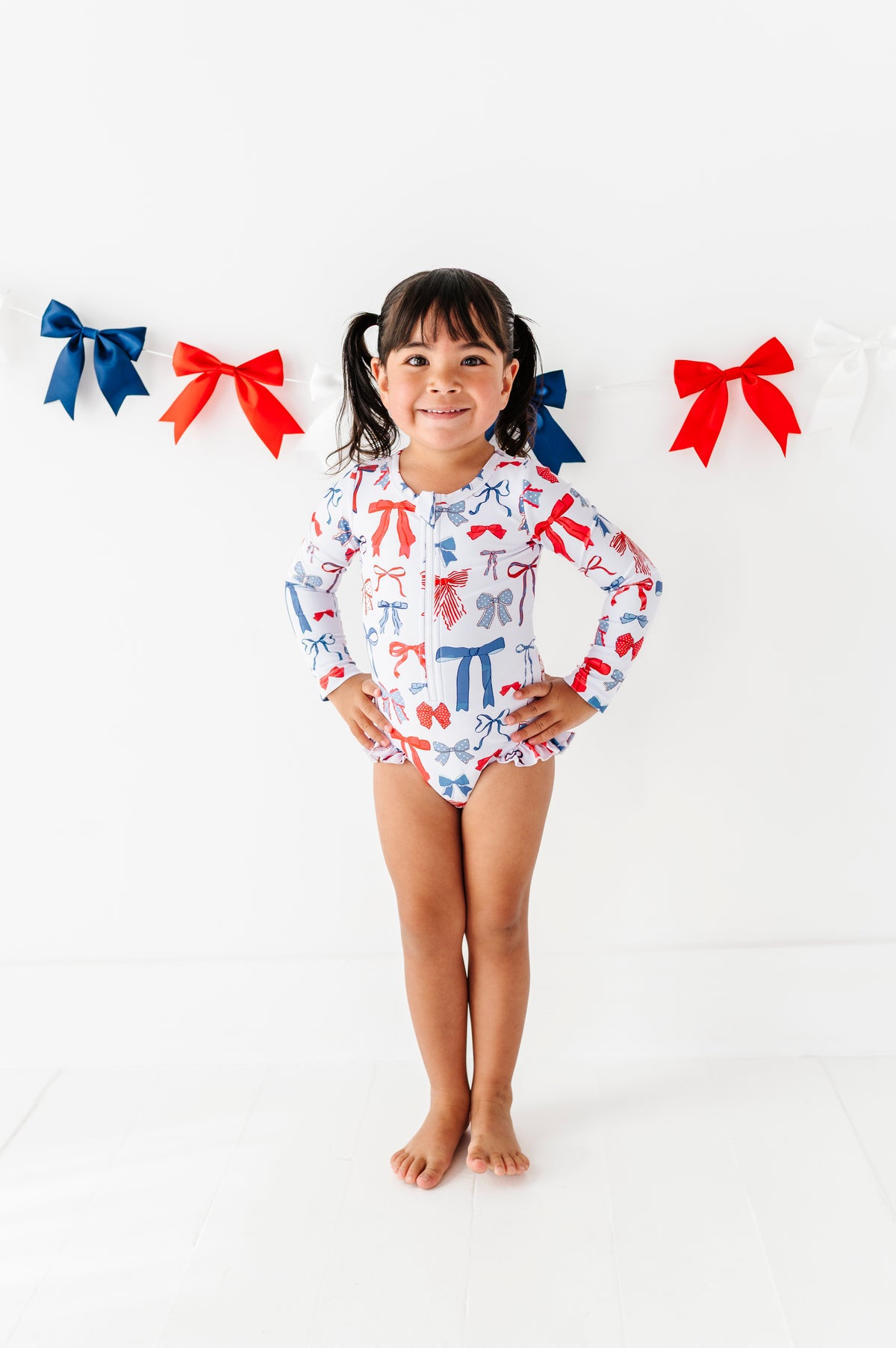 American Girl Bows | Rashguard ONE-Piece