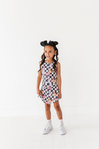 Checkered Minnie Pumpkins | KIDS Activewear SET