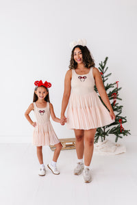 Wreath Ears | (ADULT) Mesh TAN DRESS