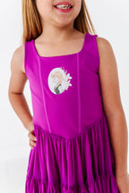 Ana (KIDS) | Raspberry Mesh DRESS