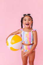 Load image into Gallery viewer, Sherbert Stripes |  BUTTON FRONT 2-PIECE
