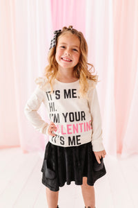 It’s Me, Valentine | Cream Ruffle Long Sleeve