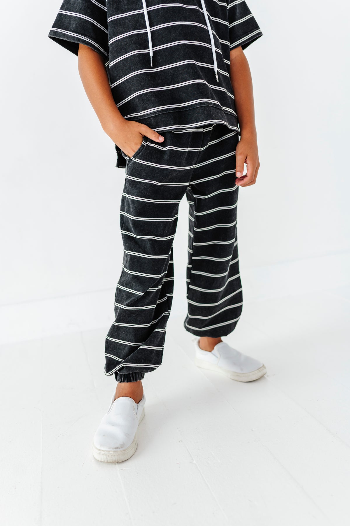 Black Stripes | Hoodie + Jogger SET