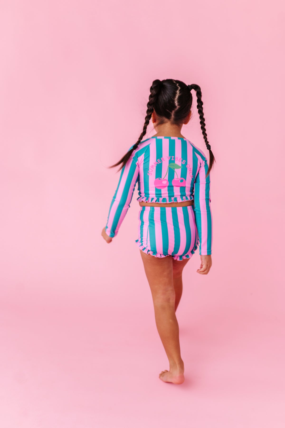 Cabanna Stripes | 1/4th ZIP RASHGUARD 2-PIECE
