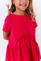 Merry Berry Gingham | Swing Dress
