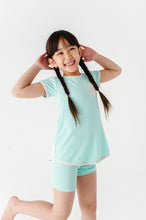 Load image into Gallery viewer, Ocean | Mini Dress + Biker Shorts RIB Set