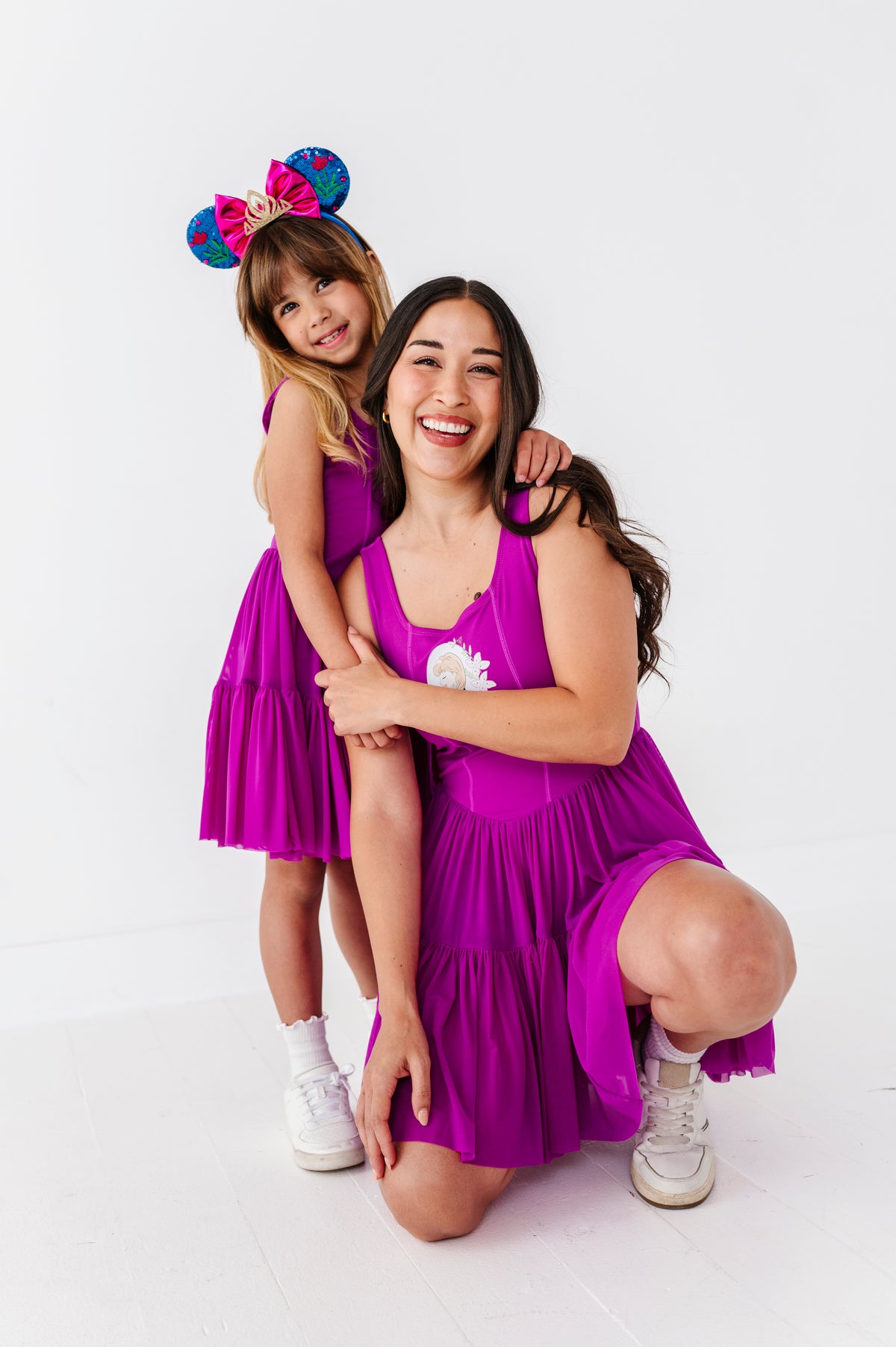 Ana (KIDS) | Raspberry Mesh DRESS