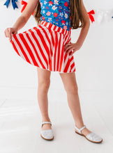 Load image into Gallery viewer, RED Spangled Stripes | SKORT