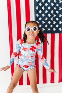 Freedom Floral | 1/4th Rashguard TWO-PIECE