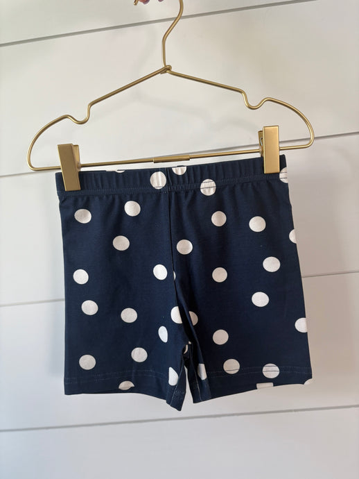 Navy Dotty | Biker Shorts