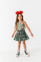 Mickey's Evergreen Check | KIDS Mesh Dress