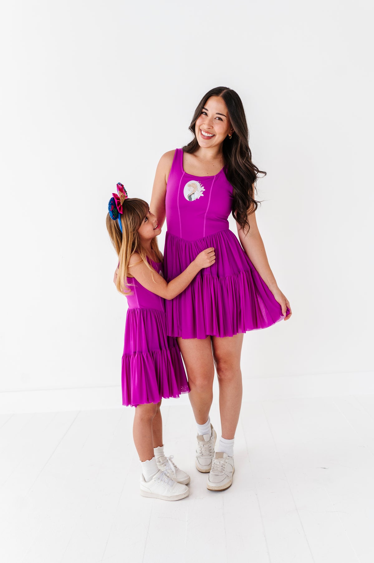 Ana (ADULT) | Raspberry Mesh DRESS
