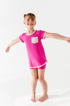 Load image into Gallery viewer, Pink Punch | Mini Dress + Biker Shorts RIB Set