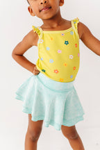 Lemon-Lime Floral | Ribbed Tank