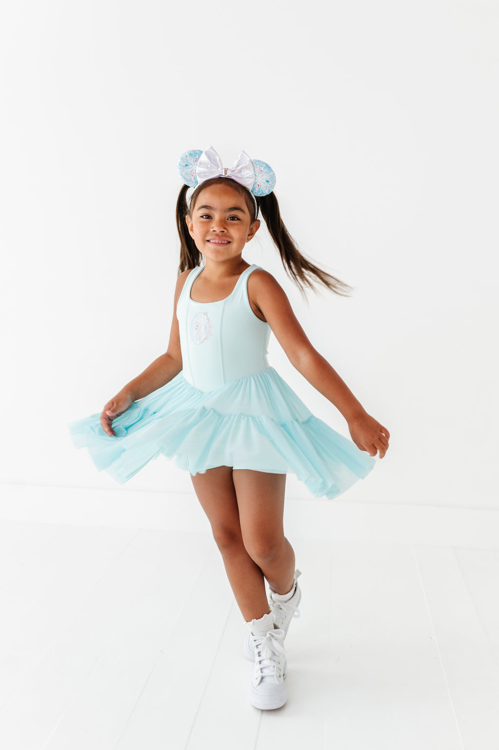 Elsa (KIDS) | Icy Blue Mesh DRESS
