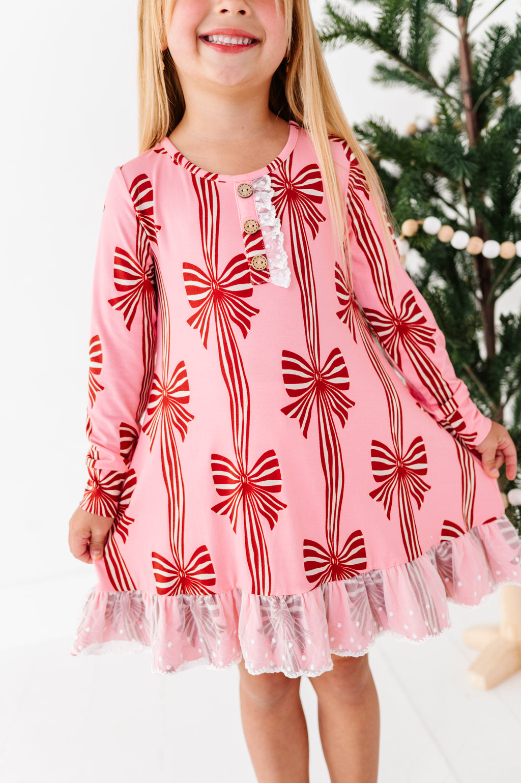 Peppermint Bows | DRESS (with shorts!)