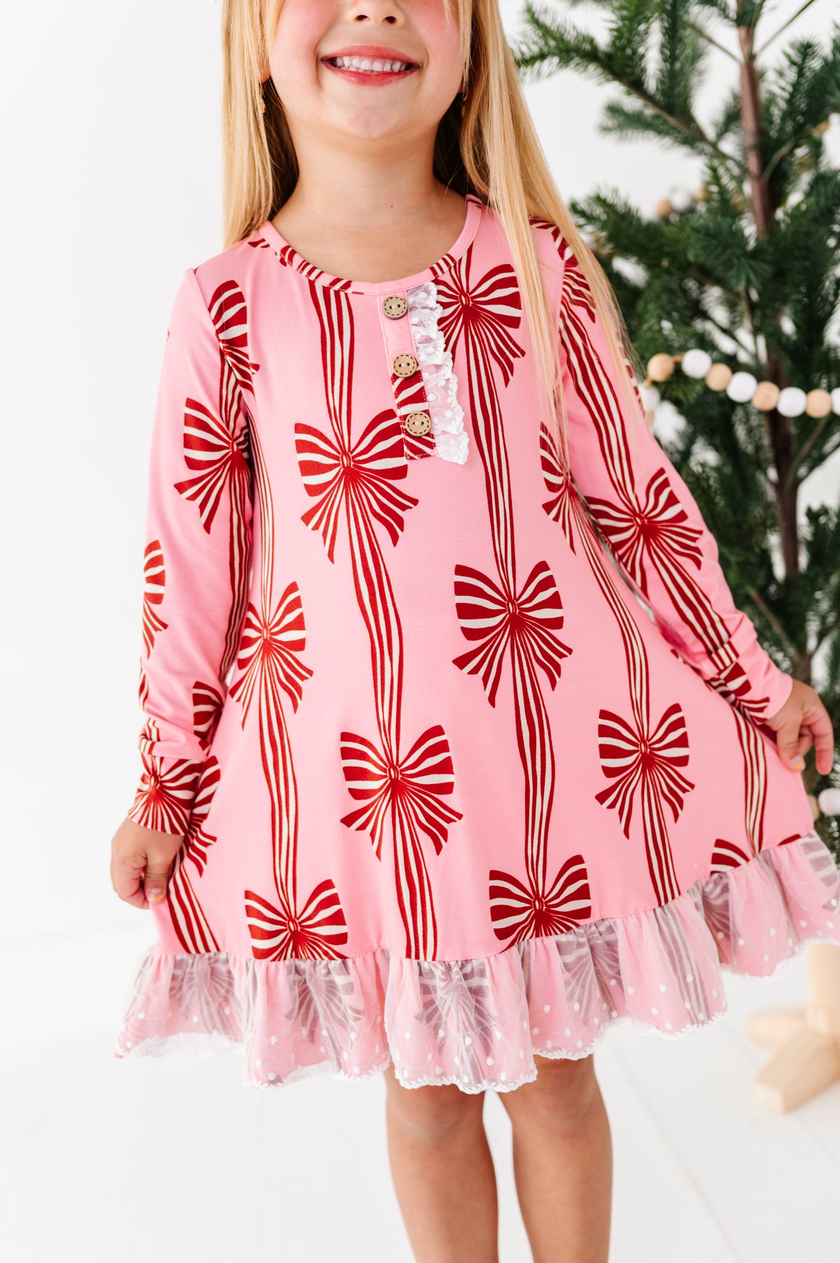 Peppermint Bows | DRESS (with shorts!)