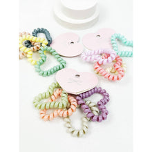 Load image into Gallery viewer, Heart Shape of Spiral Hair Ties-Set of 4 (colors vary)