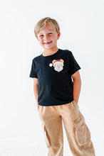 Load image into Gallery viewer, Monochrome Santa Mickey | KIDS BLACK TEE