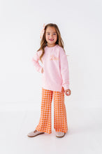 Load image into Gallery viewer, Peach Patch Plaid | Wide-Leg Pants