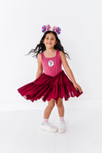 Mulan (KIDS) | Wine Mesh DRESS