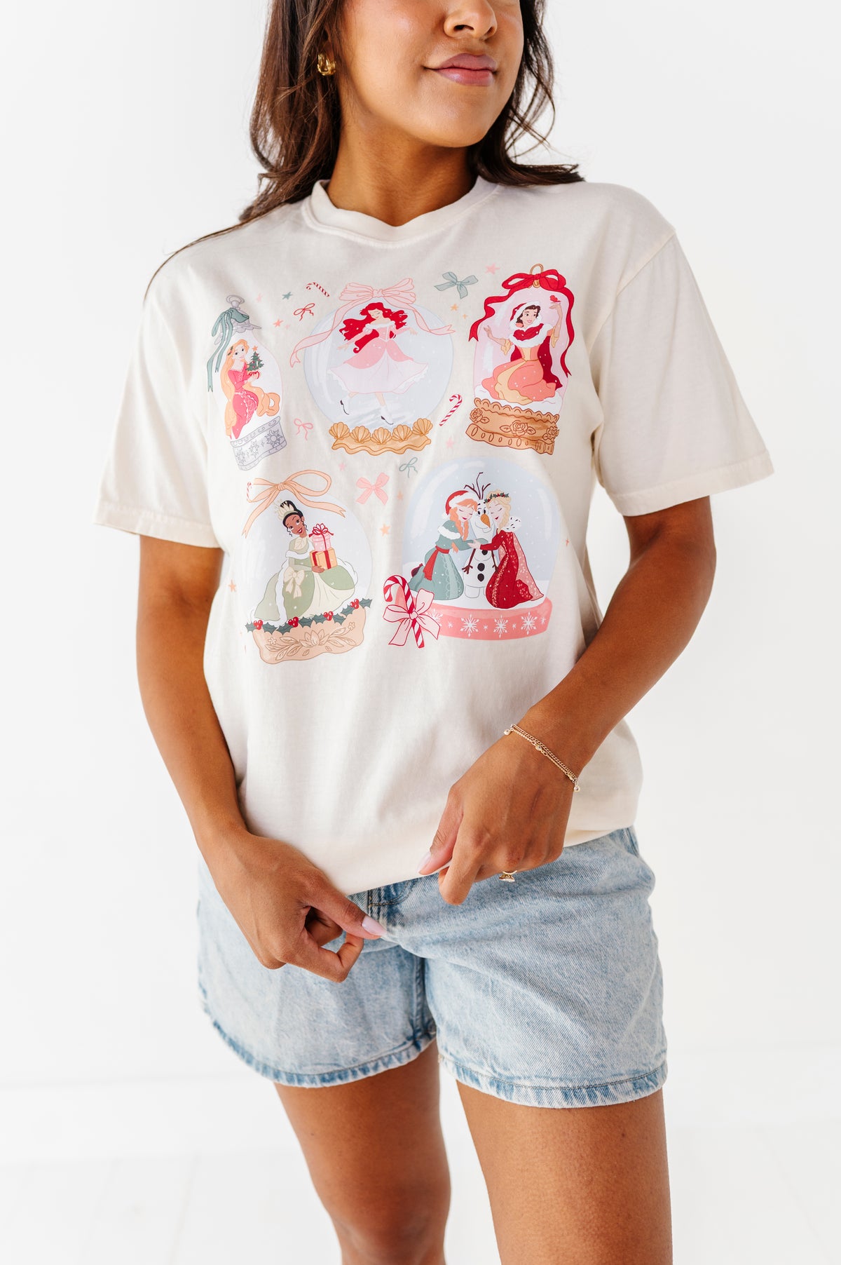 Princess Snow Globes | ADULT Cream *BOTH CROP + FULL LENGTH HERE!*