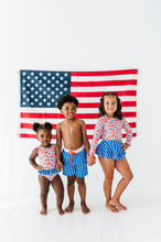Load image into Gallery viewer, Ditsy 4th of July Floral | Skirted ONE-Piece