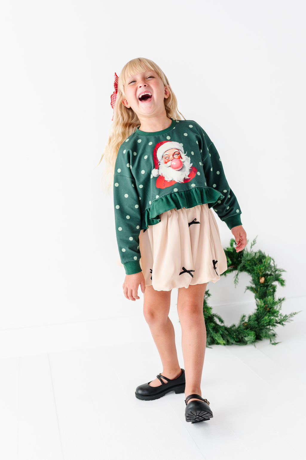 Bubblegum Santa | Ruffle Crop Crew