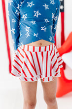 Load image into Gallery viewer, Stars + Stripes | Skirted Rashguard TWO-PIECE
