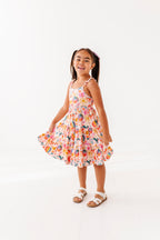 Retro Rainbow | Ruffle Bamboo Dress
