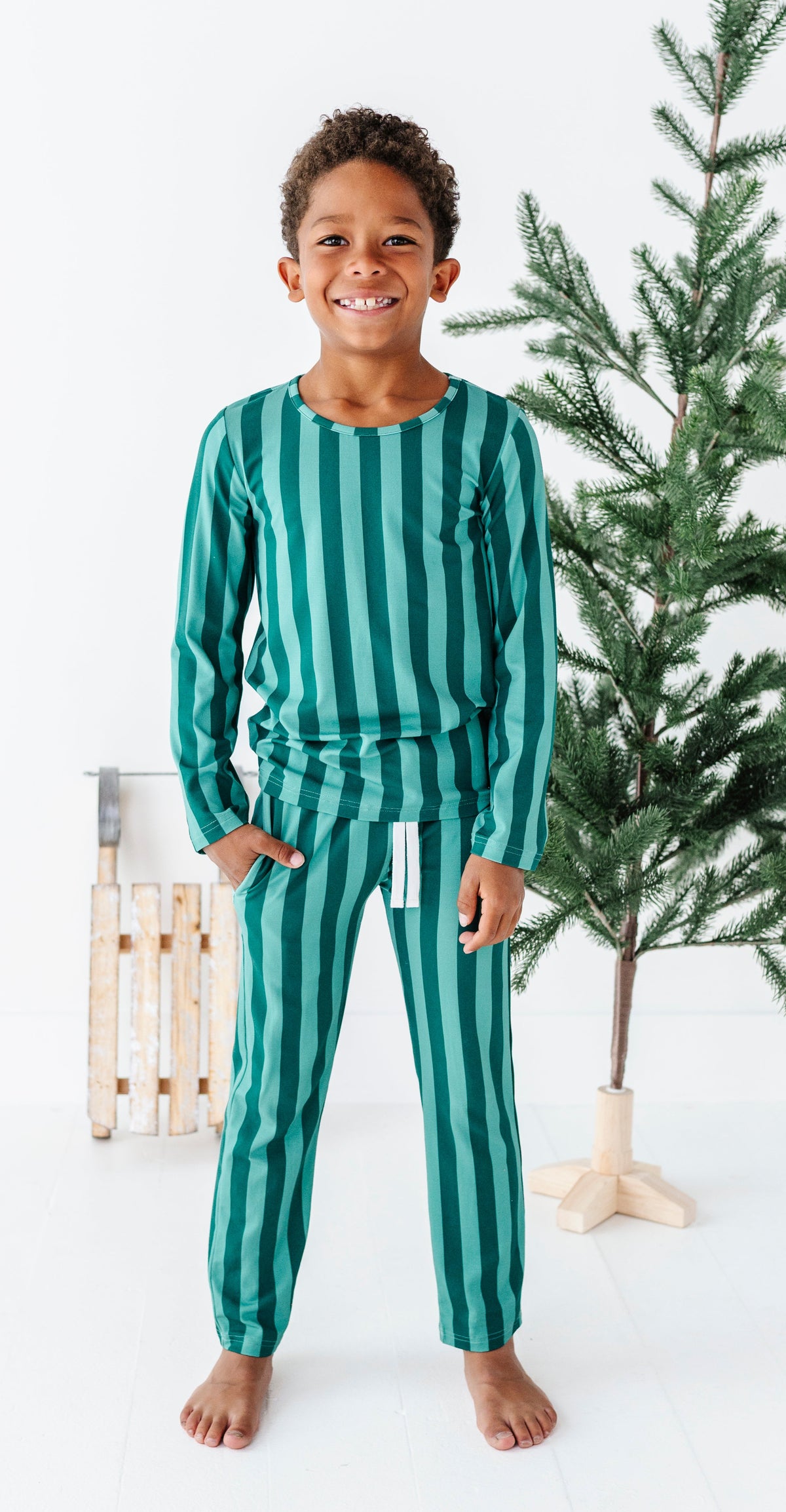 Evergreen Stripes | BOYS 2-Piece SET