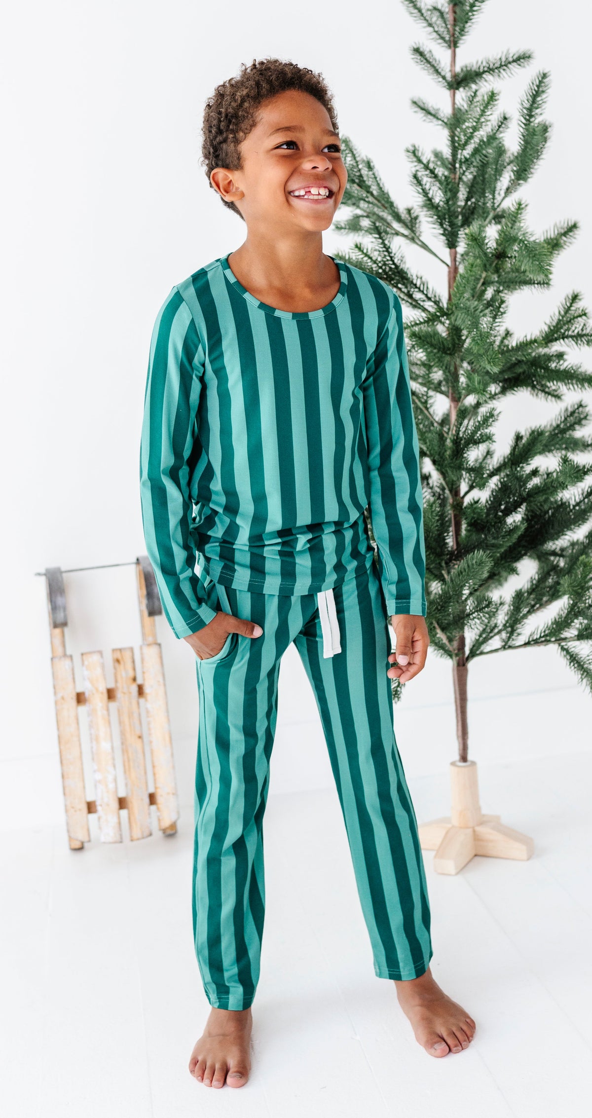 Evergreen Stripes | BOYS 2-Piece SET