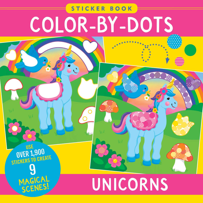Color-By-Dots Sticker Book: Unicorns